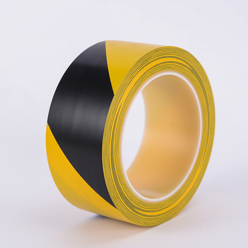 Ground area boundary tape safety warning waterproof wear resistant Yellow Black Zebra tape